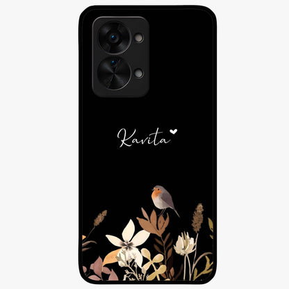 Quiet Garden Tune Custom Name Glass Case for OnePlus Nord 2T |1+Nord 2T