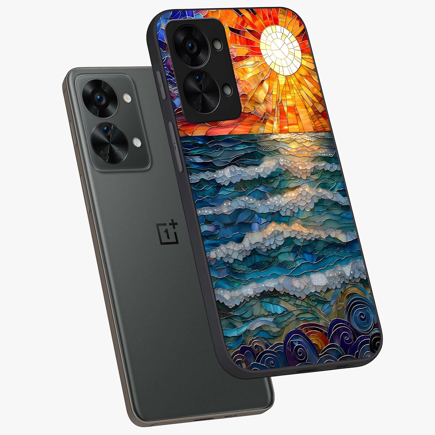 Ocean Mosaic Art Glass Case for OnePlus Nord 2T |1+Nord 2T