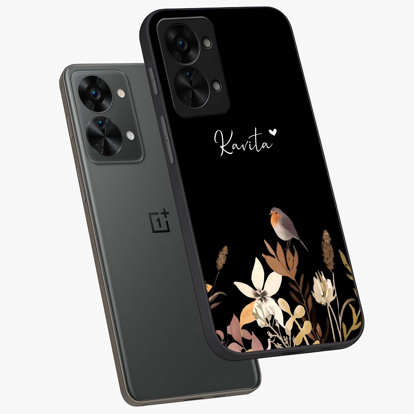 Quiet Garden Tune Custom Name Glass Case for OnePlus Nord 2T |1+Nord 2T