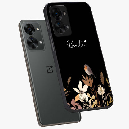 Quiet Garden Tune Custom Name Glass Case for OnePlus Nord 2T |1+Nord 2T