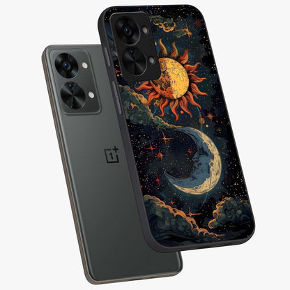 Sun and Moon Magic Design  Glass Case for OnePlus Nord 2T |1+Nord 2T