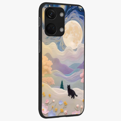 Moonlit Petal Path Glass Case for OnePlus Nord 3 |1+Nord 3