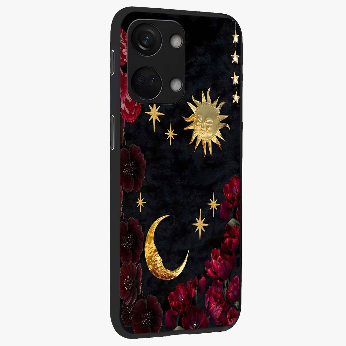 Sun Moon Flowers Glass Case for OnePlus Nord 3 |1+Nord 3