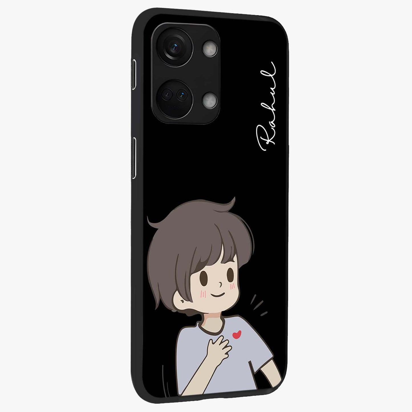 Cute Boy Heart Reaction Glass Case for OnePlus Nord 3 |1+Nord 3