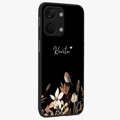 Quiet Garden Tune Custom Name Glass Case for OnePlus Nord 3 |1+Nord 3