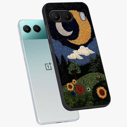 Sun and Moonflowers Glass Case for OnePlus Nord 4 |1+Nord 4