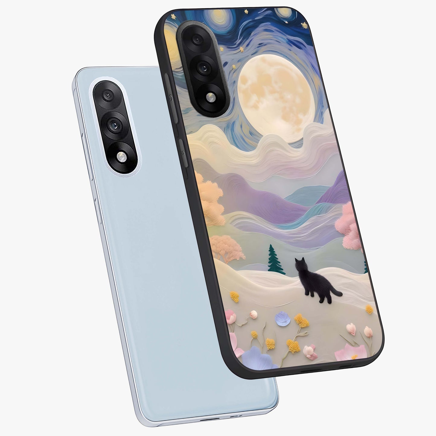 Moonlit Petal Path Glass Case for OnePlus Nord 5 |1+Nord 5