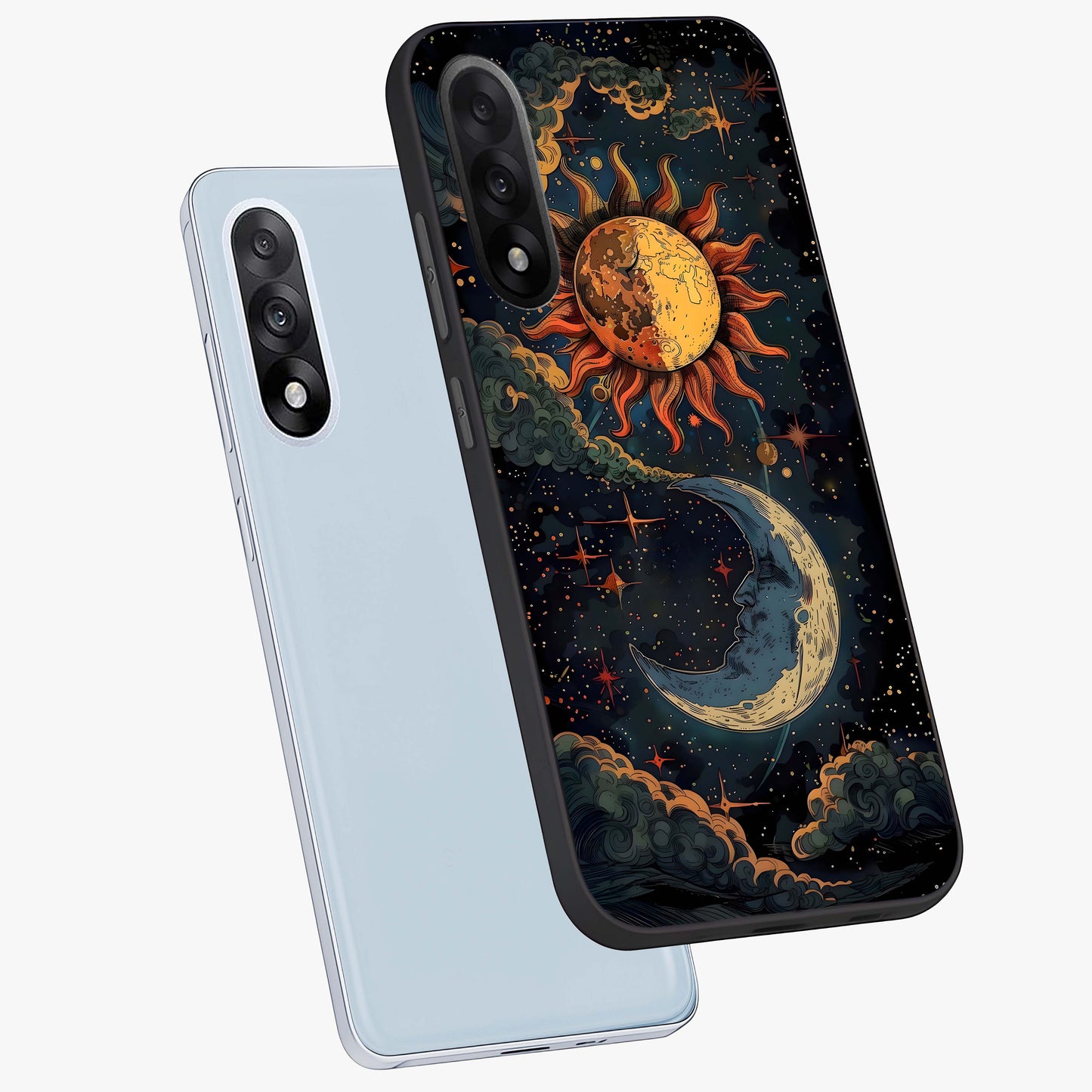 Sun and Moon Magic Design  Glass Case for OnePlus Nord 5 |1+Nord 5