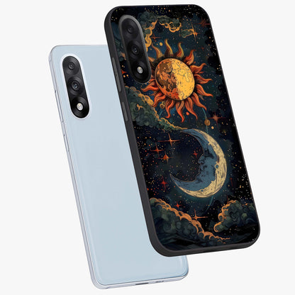 Sun and Moon Magic Design  Glass Case for OnePlus Nord 5 |1+Nord 5
