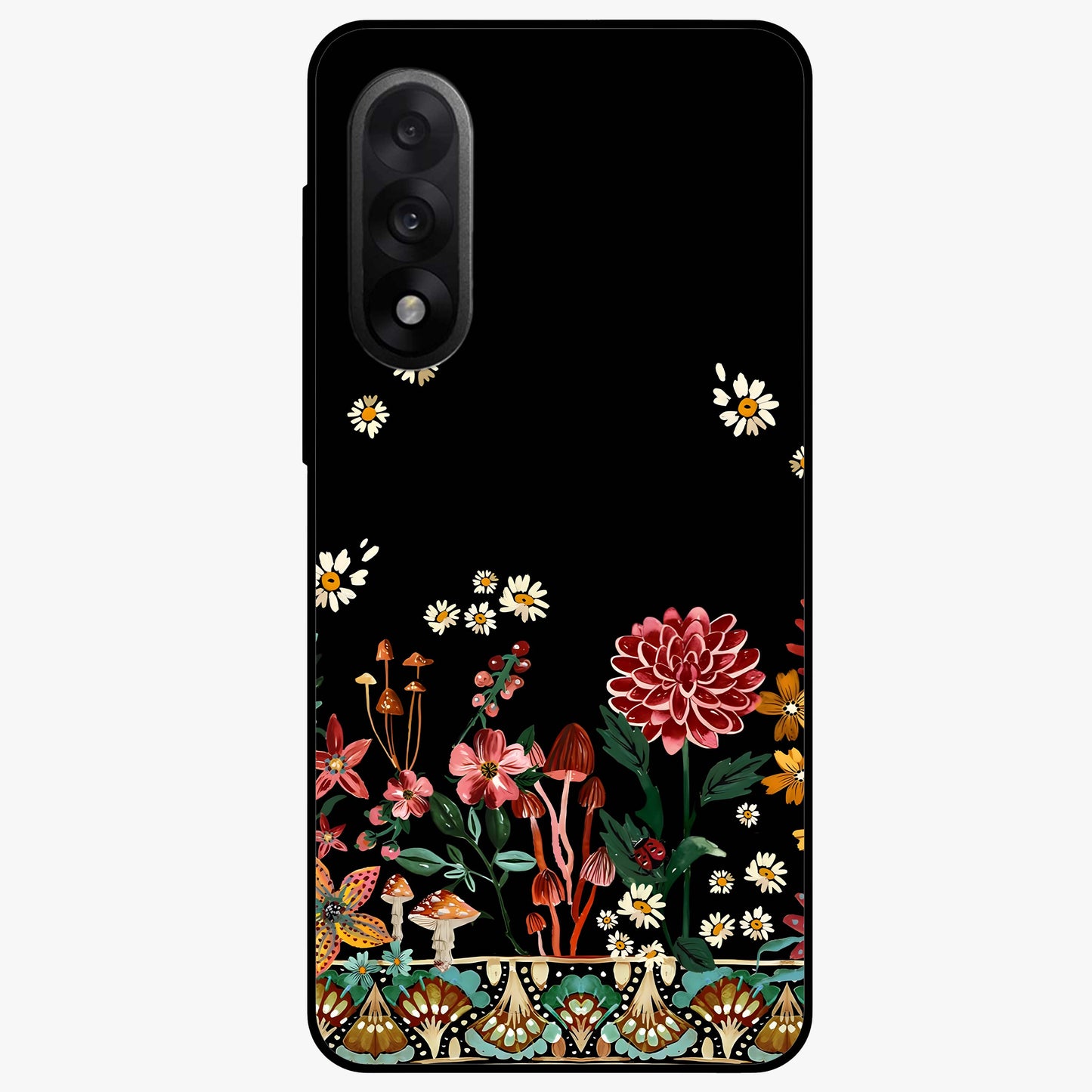 Midnight Bloom Pattern  Glass Case for OnePlus Nord 5 |1+Nord 5