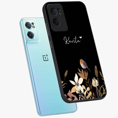 Quiet Garden Tune Custom Name Glass Case for OnePlus Nord CE 2 |1+Nord CE 2