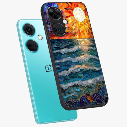 Ocean Mosaic Art Glass Case for OnePlus Nord CE 3 |1+Nord CE 3