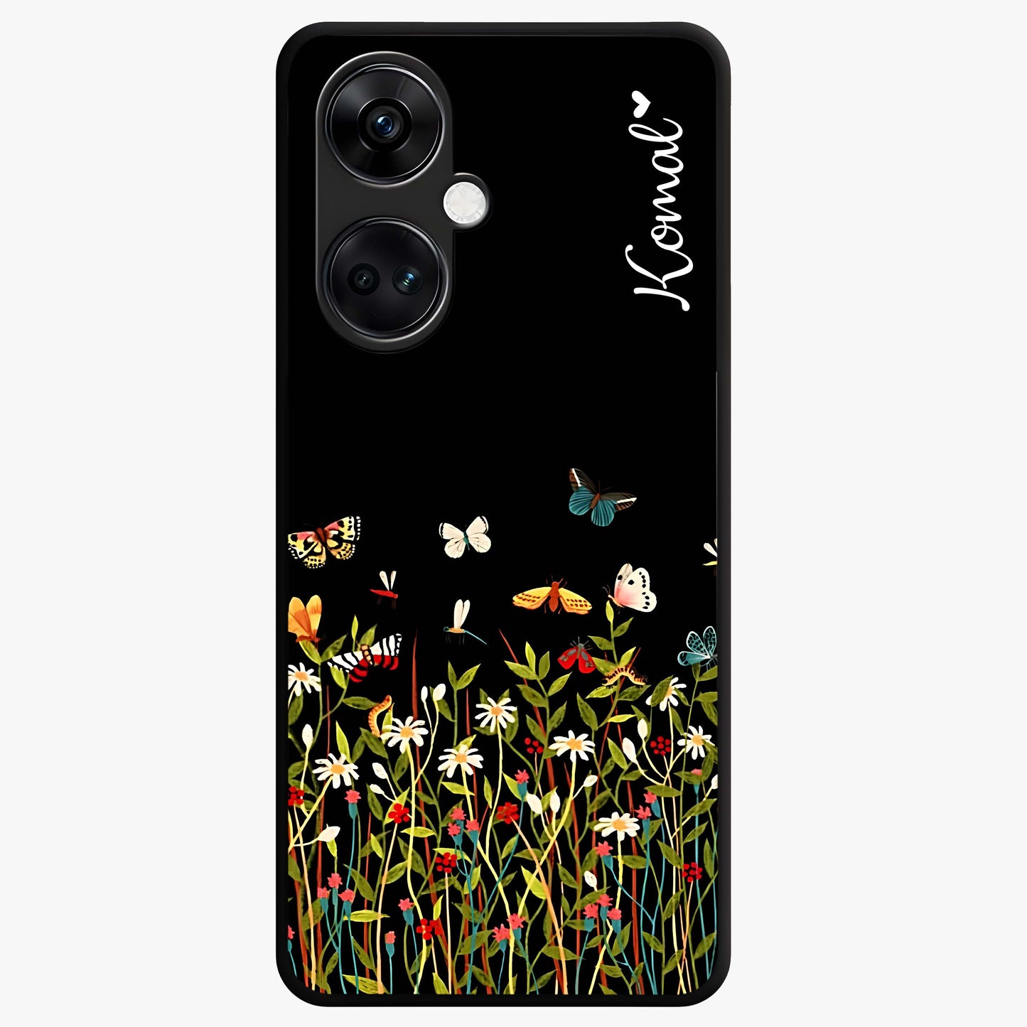 Dark Bloom Wonderland Custom Name Glass Case for OnePlus Nord 3 |1+Nord 3