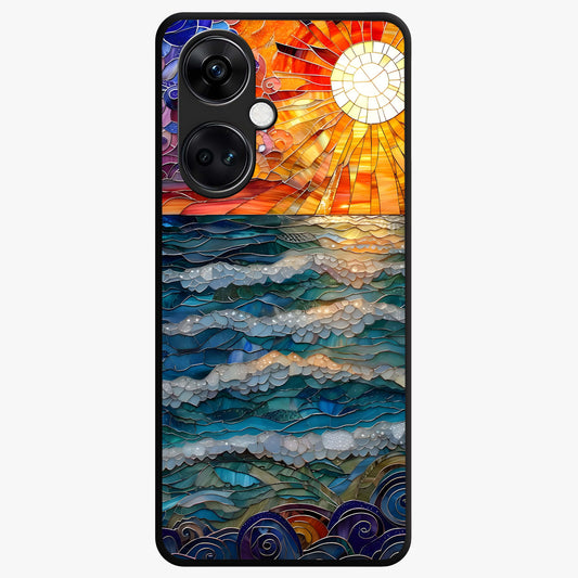 Ocean Mosaic Art Glass Case for OnePlus Nord CE 3 |1+Nord CE 3