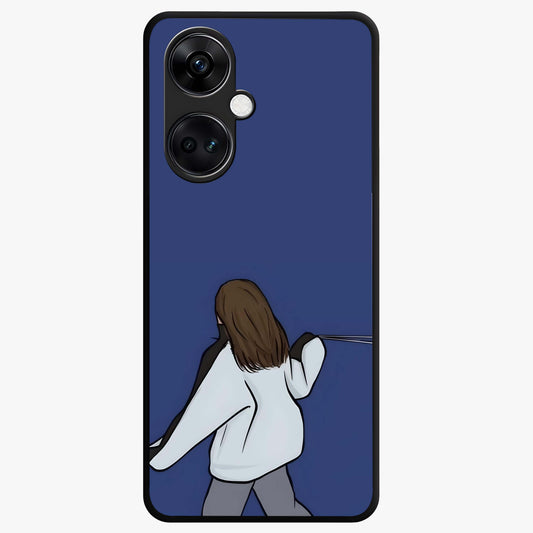 Silent Distance Love Custom Name Glass Case for OnePlus Nord CE 3 |1+Nord CE 3