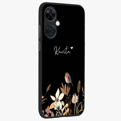 Quiet Garden Tune Custom Name Glass Case for OnePlus Nord CE 3 |1+Nord CE 3