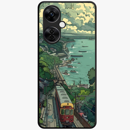 Seaside Train Ride Glass Case for OnePlus Nord CE 3 Lite |1+Nord CE 3 Lite
