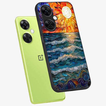 Ocean Mosaic Art Glass Case for OnePlus Nord CE 3 Lite |1+Nord CE 3 Lite