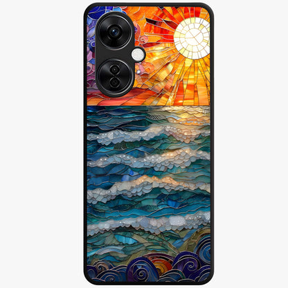 Ocean Mosaic Art Glass Case for OnePlus Nord CE 3 Lite |1+Nord CE 3 Lite