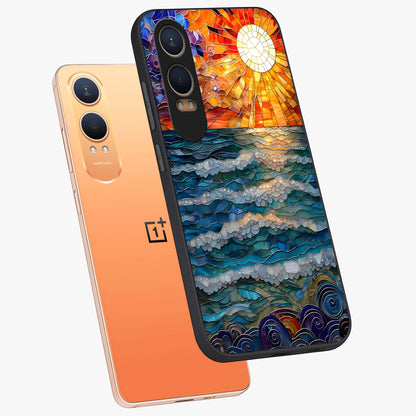 Ocean Mosaic Art Glass Case for OnePlus Nord CE 4 Lite |1+Nord CE 4 Lite