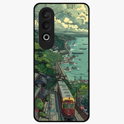 Seaside Train Ride Glass Case for OnePlus Nord CE 4 |1+Nord CE 4