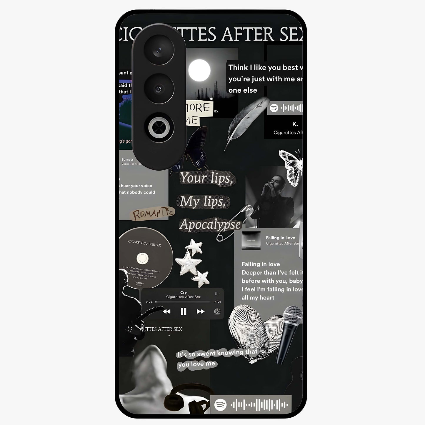 Midnight Love Echo Glass Case for OnePlus Nord CE 4 |1+Nord CE 4
