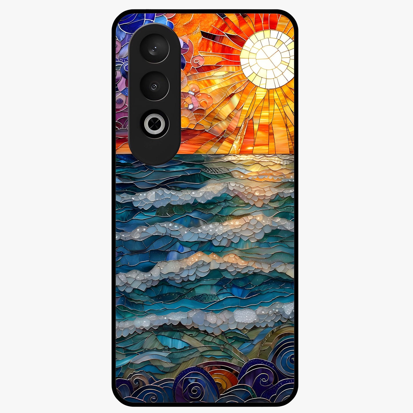 Ocean Mosaic Art Glass Case for OnePlus Nord CE 4 |1+Nord CE 4