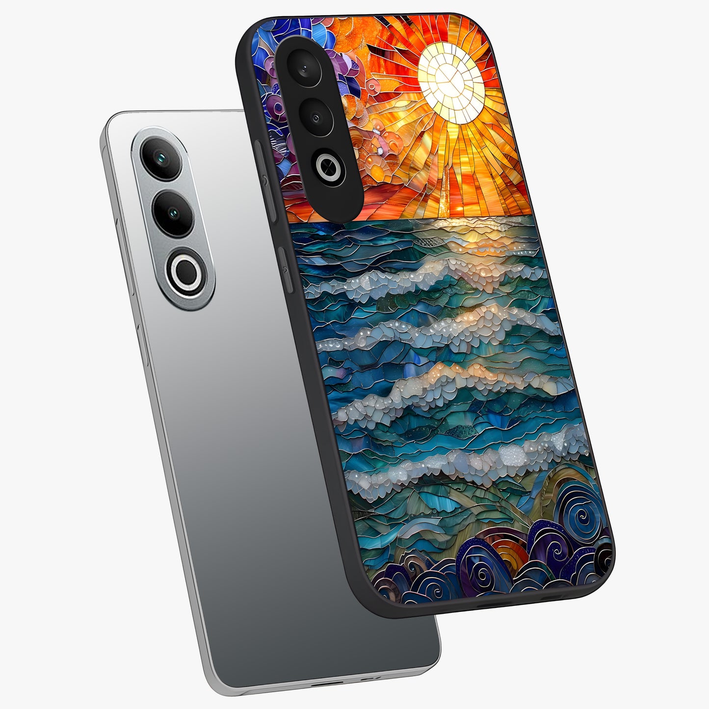Ocean Mosaic Art Glass Case for OnePlus Nord CE 4 |1+Nord CE 4