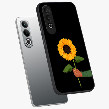 Sunflower Custom Name Glass Case for OnePlus Nord CE 4 |1+Nord CE 4