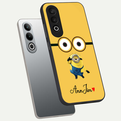 Minion Custom Name  Glass Case for OnePlus Nord CE 4 |1+Nord CE 4