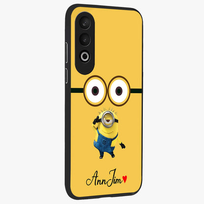 Minion Custom Name  Glass Case for OnePlus Nord CE 4 |1+Nord CE 4