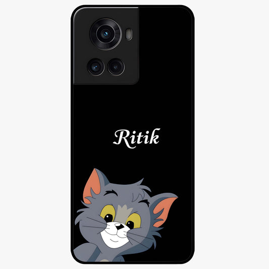 Forever Chasing Love Tom Custom Name Glass Case for OnePlus 10R |1+10R
