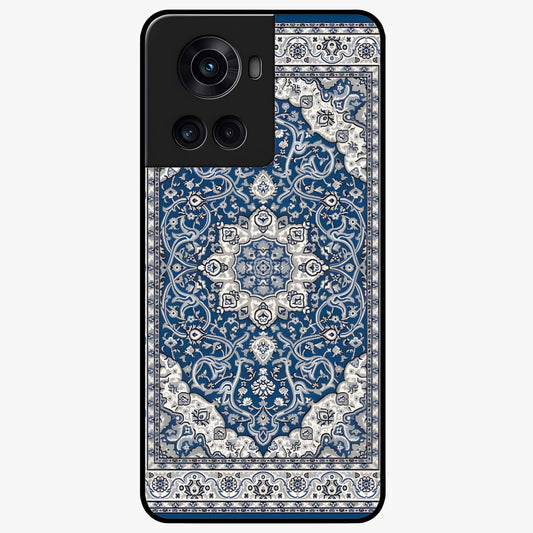 Blue Palace Dream Glass Case for 1+10R royal front view featuring palace inspired artwork in deep blue tones