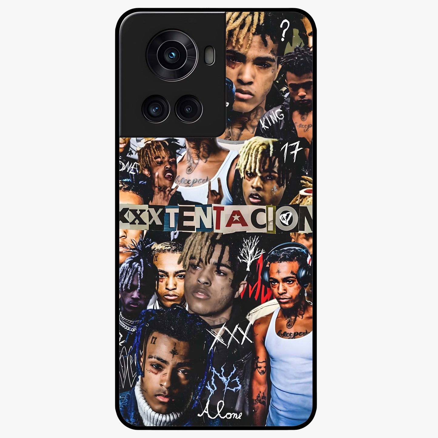 Broken Fame Diaries Glass Case for 1+10R bold front view featuring expressive diary inspired artistic artwork