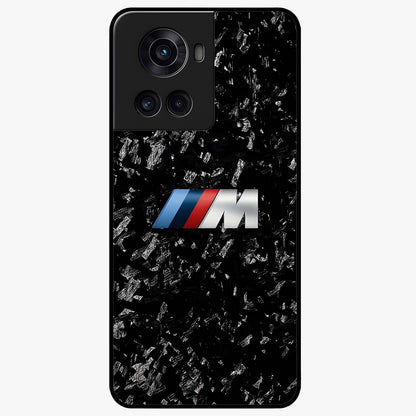 Carbon Speed Mark Glass Case for 1+10R bold front view featuring carbon fiber texture and racing inspired design