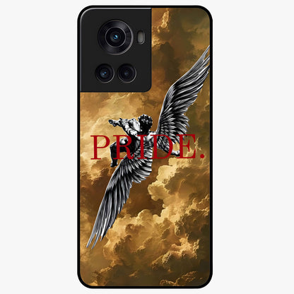 Celestial Fallen Pride Glass Case for 1+10R bold front view featuring dramatic cosmic artwork with dark celestial tones