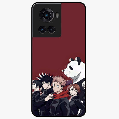 Crimson Crow Judgment Glass Case for 1+10R striking front view featuring bold crow illustration in crimson tones
