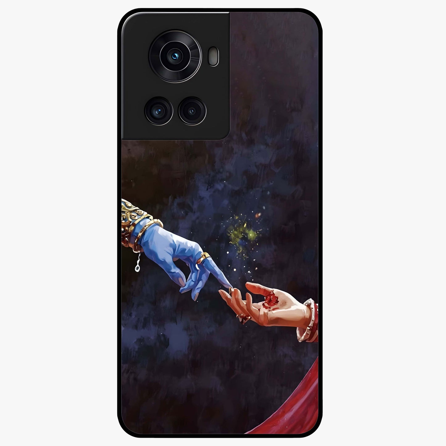 Divine Touch Eternal Glass Case for 1+10R graceful front view featuring timeless spiritual artwork