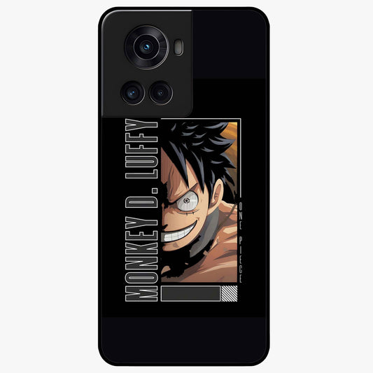 Fearless Pirate Smile Glass Case for 1+10R edgy front view featuring pirate inspired artwork with bold expression