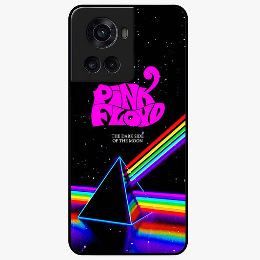 Galactic Light Frequency Glass Case for 1+10R futuristic front view featuring abstract light wave artwork