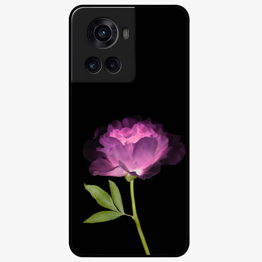 Glow Petal Bloom Glass Case for 1+10R radiant front view featuring luminous floral artwork