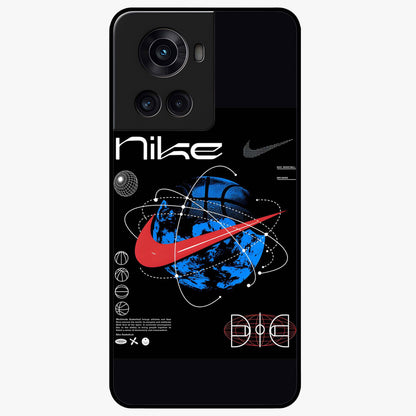 Gravity Sports Fusion Glass Case for 1+10R dynamic front view featuring bold sports inspired fusion artwork