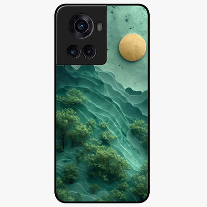 Green Hills With Sun Glass Case for 1+10R scenic front view featuring rolling hills under warm sunlight