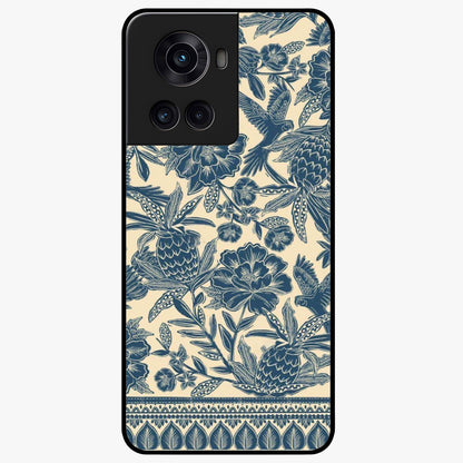 Heirloom Wild Bloom Glass Case for 1+10R elegant front view featuring vintage inspired wild floral artwork