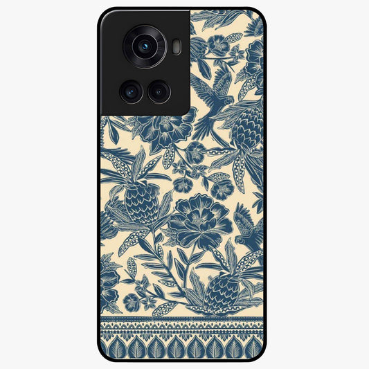 Heirloom Wild Bloom Glass Case for 1+10R elegant front view featuring vintage inspired wild floral artwork