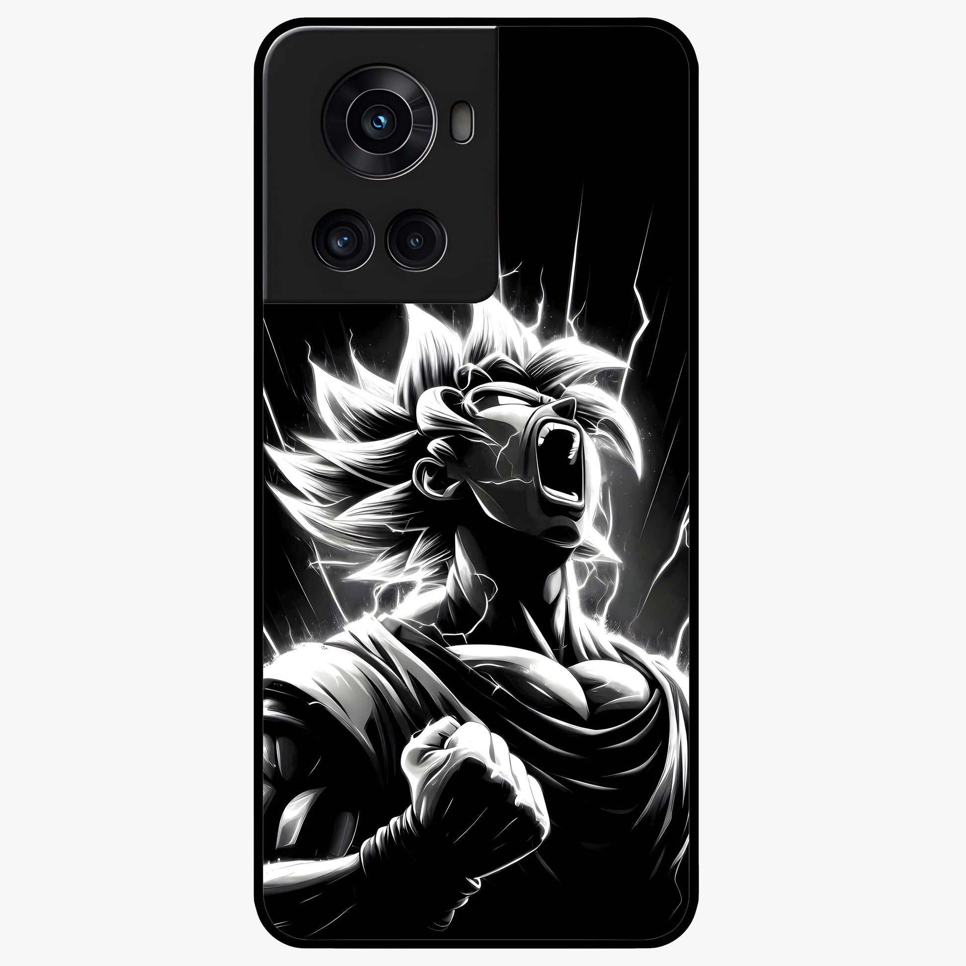Limitless Power Unleashed Glass Case for 1+10R intense front view featuring bold high energy artwork