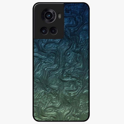 Marble Dream Blur Glass Case for 1+10R elegant front view featuring soft marble texture with dreamy blur effect