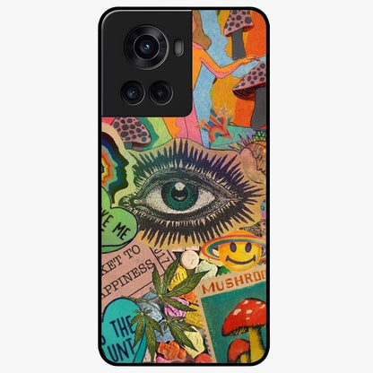 Mystic Eye Wonderland Glass Case for 1+10R bold front view featuring detailed mystical eye artwork