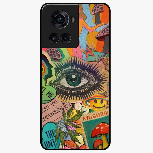 Mystic Eye Wonderland Glass Case for 1+10R bold front view featuring detailed mystical eye artwork