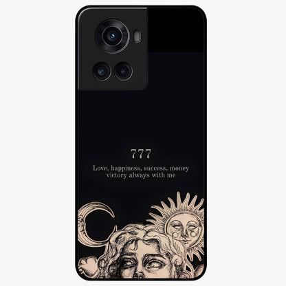 Mystic Victory Aura Glass Case for 1+10R bold front view featuring powerful aura inspired artwork